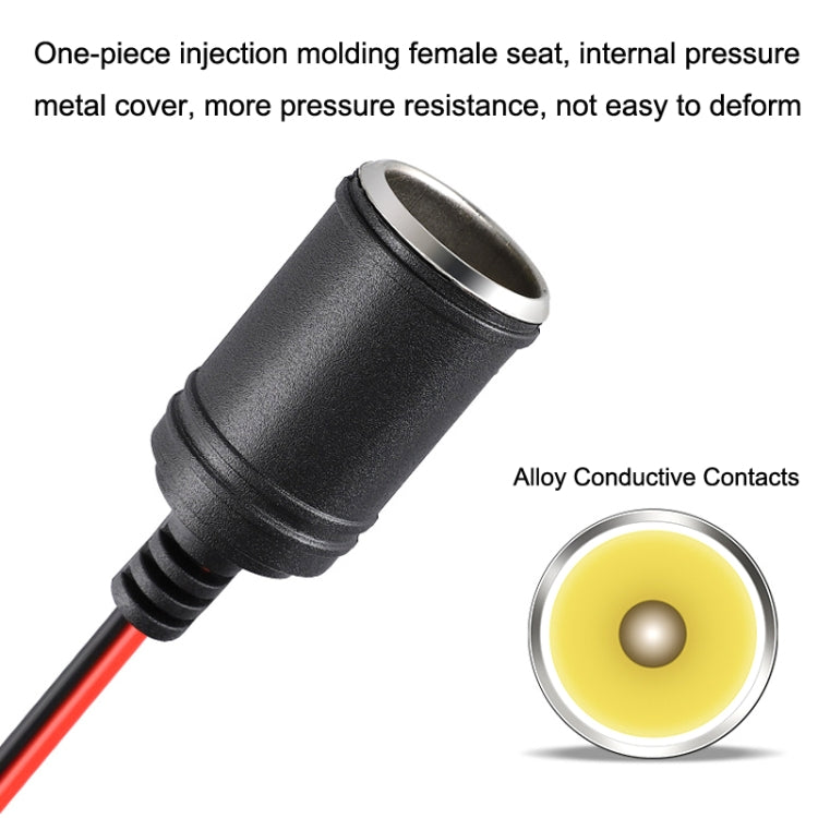 Linea di estensione per presa accendisigari per auto 12-24 V, lunghezza cavo 3,7 m, 12-24V Length 370cm