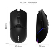 Ajazz I309Pro 1600 DPI 8 Tasti Dual Mode Gaming Mouse Wireless Bluetooth