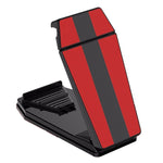 Staffa fissa per strumento a ventosa per supporto da auto per tablet per cellulare, Red Leather Pattern, Black Carbon Fiber