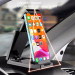 Staffa fissa per strumento a ventosa per supporto da auto per tablet per cellulare, Red Leather Pattern, Black Carbon Fiber