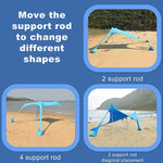 Tenda da campeggio all'aperto in lycra da spiaggia con baldacchino, tenda da pesca parasole, dimensioni:, 210x160x150cm, 210x200x150cm, 300x300x200cm