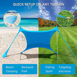 Tenda da campeggio all'aperto in lycra da spiaggia con baldacchino, tenda da pesca parasole, dimensioni:, 210x160x150cm, 210x200x150cm, 300x300x200cm