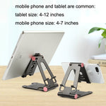 Staffa pieghevole in alluminio per smartphone e tablet