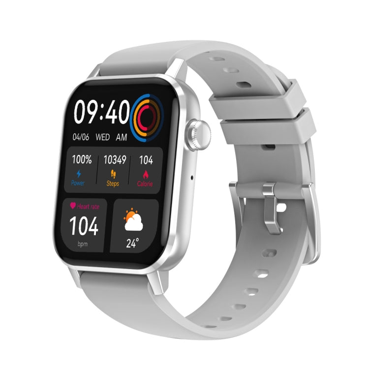 HD6 Smart Watch con monitoraggio della frequenza cardiaca multifunzionale da 1,69 pollici, Black, Silver, Pink, Light Green, Green