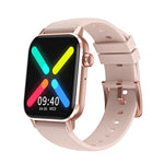 HD6 Smart Watch con monitoraggio della frequenza cardiaca multifunzionale da 1,69 pollici, Black, Silver, Pink, Light Green, Green