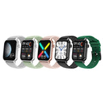 HD6 Smart Watch con monitoraggio della frequenza cardiaca multifunzionale da 1,69 pollici, Black, Silver, Pink, Light Green, Green