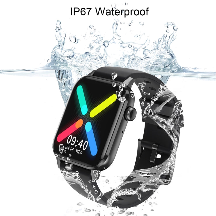 HD6 Smart Watch con monitoraggio della frequenza cardiaca multifunzionale da 1,69 pollici, Black, Silver, Pink, Light Green, Green