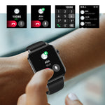 HD6 Smart Watch con monitoraggio della frequenza cardiaca multifunzionale da 1,69 pollici, Black, Silver, Pink, Light Green, Green