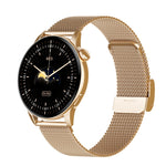HD1 Smart Watch con schermo AMOLED da 1,3 pollici con funzione NFC, Gold Steel+Silicone Strap, Silver Steell+Silicone Strap, Black Steell+Silicone Strap