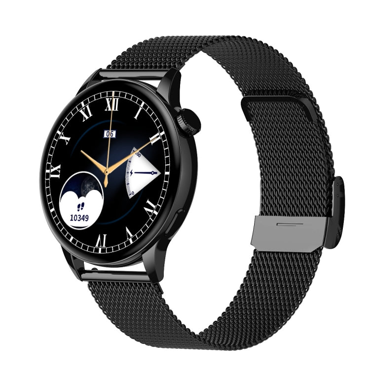 HD1 Smart Watch con schermo AMOLED da 1,3 pollici con funzione NFC, Gold Steel+Silicone Strap, Silver Steell+Silicone Strap, Black Steell+Silicone Strap
