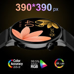 HD1 Smart Watch con schermo AMOLED da 1,3 pollici con funzione NFC, Gold Steel+Silicone Strap, Silver Steell+Silicone Strap, Black Steell+Silicone Strap
