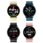 ZL02 Smart Watch con contapassi e monitoraggio della frequenza cardiaca, Silicone Band (Blue), Silicone Band (Black), Silicone Band (Pink), Silicone Band (Yellow)