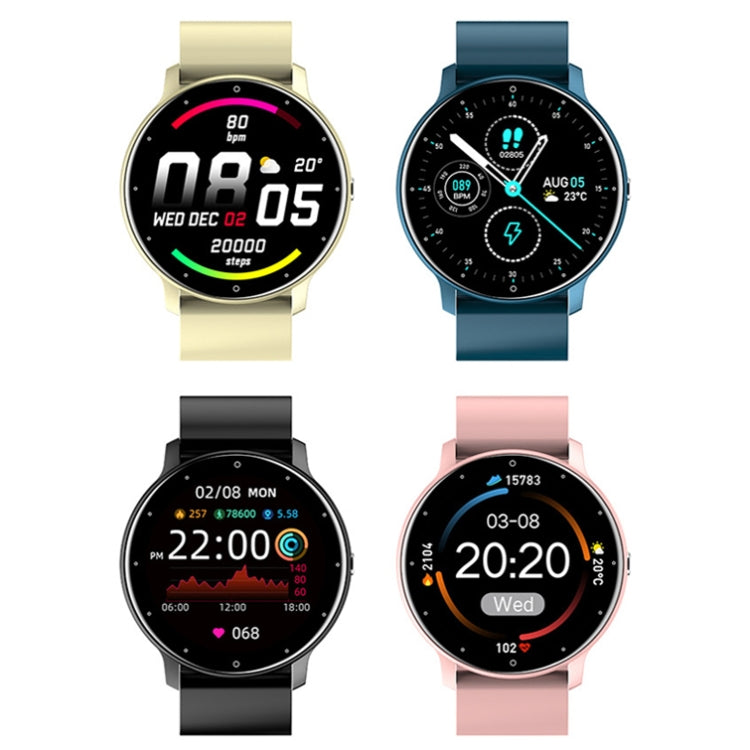 ZL02 Smart Watch con contapassi e monitoraggio della frequenza cardiaca, Silicone Band (Blue), Silicone Band (Black), Silicone Band (Pink), Silicone Band (Yellow)