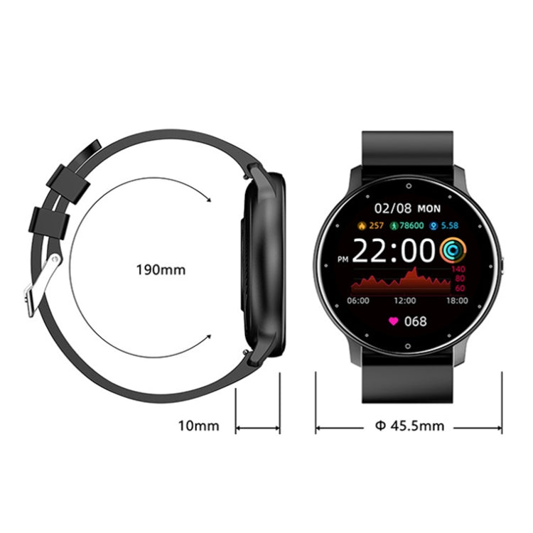 ZL02 Smart Watch con contapassi e monitoraggio della frequenza cardiaca, Silicone Band (Blue), Silicone Band (Black), Silicone Band (Pink), Silicone Band (Yellow)