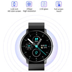 ZL02 Smart Watch con contapassi e monitoraggio della frequenza cardiaca, Silicone Band (Blue), Silicone Band (Black), Silicone Band (Pink), Silicone Band (Yellow)
