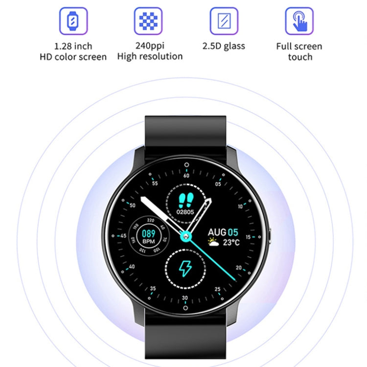 ZL02 Smart Watch con contapassi e monitoraggio della frequenza cardiaca, Silicone Band (Blue), Silicone Band (Black), Silicone Band (Pink), Silicone Band (Yellow)