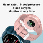 ZL02 Smart Watch con contapassi e monitoraggio della frequenza cardiaca, Silicone Band (Blue), Silicone Band (Black), Silicone Band (Pink), Silicone Band (Yellow)