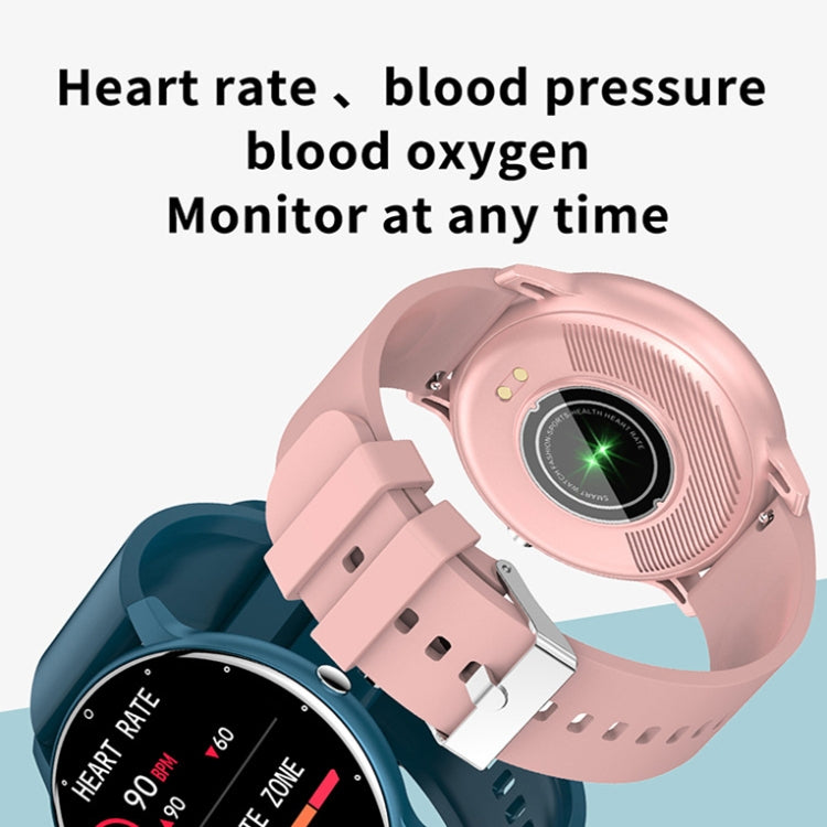 ZL02 Smart Watch con contapassi e monitoraggio della frequenza cardiaca, Silicone Band (Blue), Silicone Band (Black), Silicone Band (Pink), Silicone Band (Yellow)