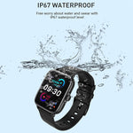 LOANIY Y22 Smart Watch Bluetooth con monitoraggio della frequenza cardiaca, Pink, Black, Gold, Silver Gray
