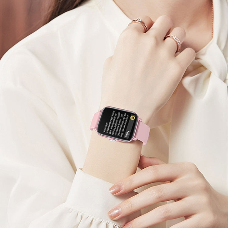 LOANIY Y22 Smart Watch Bluetooth con monitoraggio della frequenza cardiaca, Pink, Black, Gold, Silver Gray