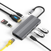 Blueendless 8K/30Hz Type-C a Gigabit Ethernet USB3.1 Docking Station