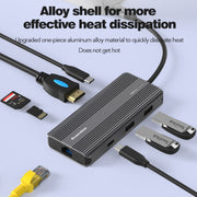 Blueendless 8K/30Hz Type-C a Gigabit Ethernet USB3.1 Docking Station