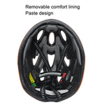 Casco monopezzo unisex per bici da ciclismo, White Orange, Blue Black, Yellow Black, Red Black, White Black, White Black Green, Fiber Black
