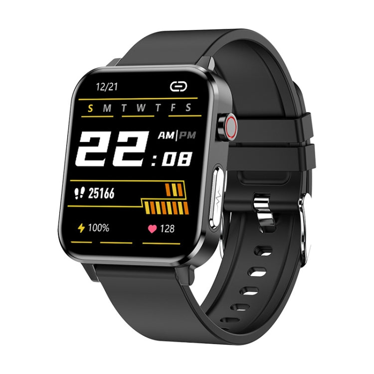 LOANIY E86 Orologio Bluetooth intelligente con monitoraggio della frequenza cardiaca da 1,7 pollici, Blue, Black, Red, Black Leather, Brown Leather, Black Steel