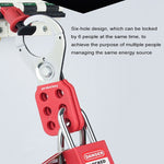 Lucchetto Prolockey per sicurezza industriale in acciaio antiruggine a sei maglie, SH01, SH02