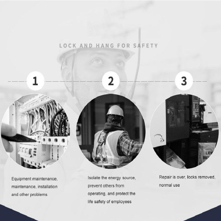 Lucchetto Prolockey per sicurezza industriale in acciaio antiruggine a sei maglie, SH01, SH02