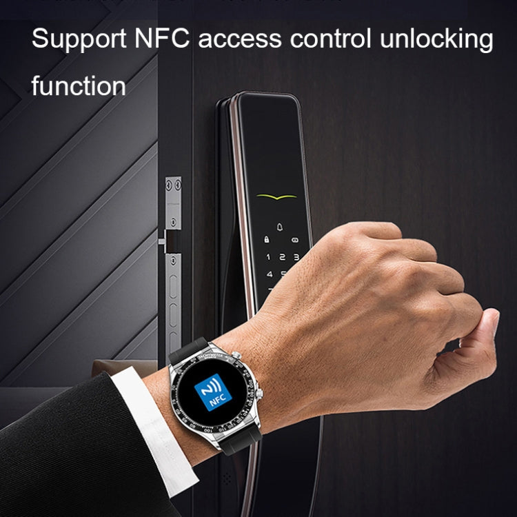 LOANIY E18 Pro Smart Bluetooth Call Watch con funzione NFC, Black Silicone, Green Silicone, Gold Silicone, Black Leather, Green Leather, Gold Leather, Black Silver Steel, Green Silver Steel, Gold Steel