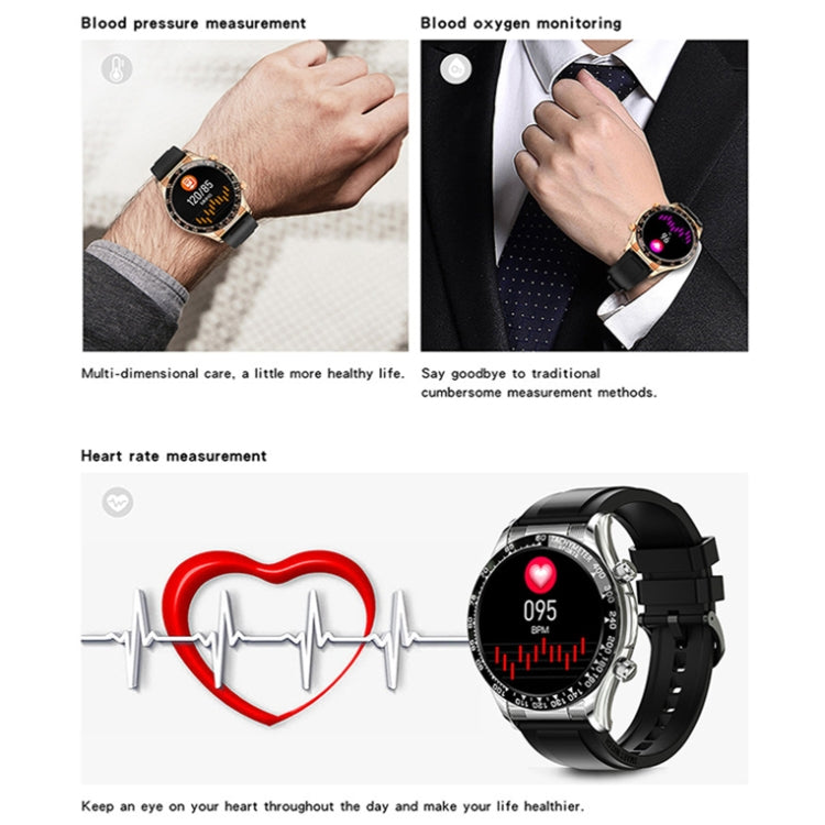 LOANIY E18 Pro Smart Bluetooth Call Watch con funzione NFC, Black Silicone, Green Silicone, Gold Silicone, Black Leather, Green Leather, Gold Leather, Black Silver Steel, Green Silver Steel, Gold Steel