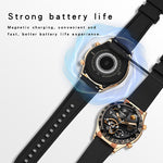 LOANIY E18 Pro Smart Bluetooth Call Watch con funzione NFC, Black Silicone, Green Silicone, Gold Silicone, Black Leather, Green Leather, Gold Leather, Black Silver Steel, Green Silver Steel, Gold Steel