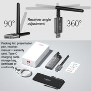 ASiNG A10 Green Light PPT Page Turning Pen Remote Control Penna di presentazione, capacità:, A10 128M (Gray), A10 32G (Gray)