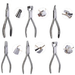 Set pinze per riparazione occhiali in acciaio inox