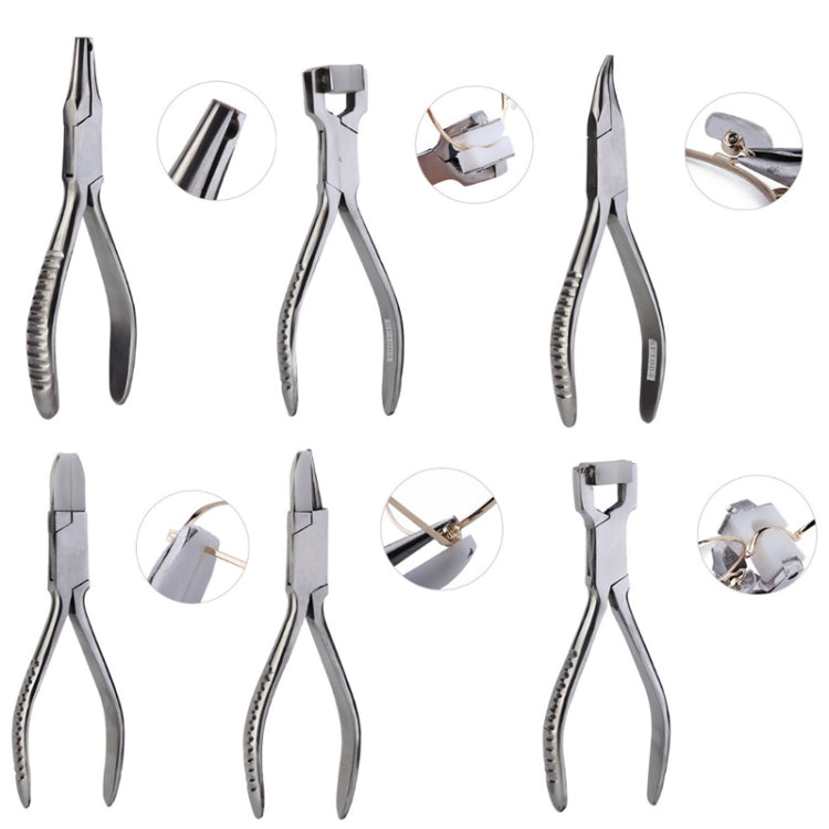 Set pinze per riparazione occhiali in acciaio inox