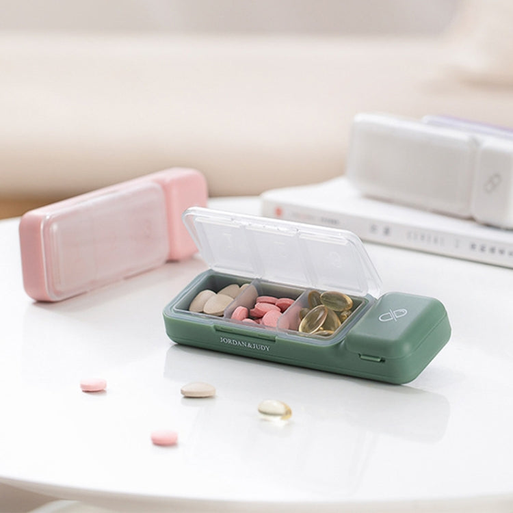 TR017 Taglierina per medicinali portatile Mini scatola per medicinali sigillata per 7 giorni, Green, Purple, White, Pink