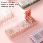 TR017 Taglierina per medicinali portatile Mini scatola per medicinali sigillata per 7 giorni, Green, Purple, White, Pink