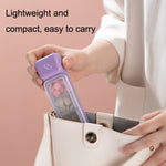 TR017 Taglierina per medicinali portatile Mini scatola per medicinali sigillata per 7 giorni, Green, Purple, White, Pink