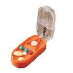 2PCS Home Comodi contenitori trasparenti per divisori per tablet Scatole per medicinali, Yellow, Green, Pink, Orange