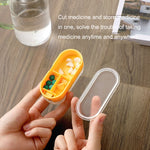 2PCS Home Comodi contenitori trasparenti per divisori per tablet Scatole per medicinali, Yellow, Green, Pink, Orange