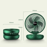 Piccolo ventilatore portatile da ufficio pieghevole per uso domestico, 8 inch White, 8 inch Green