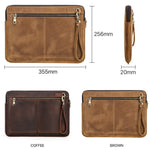 CONTATTI FAMIGLIA Custodia per laptop in pelle per Macbook Pro 14.2 pollici, Brown, Coffee