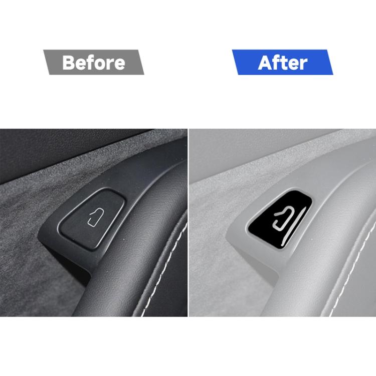 Adesivi per interruttori alzacristalli auto Tesla Model 3/Y, set da 4 pezzi