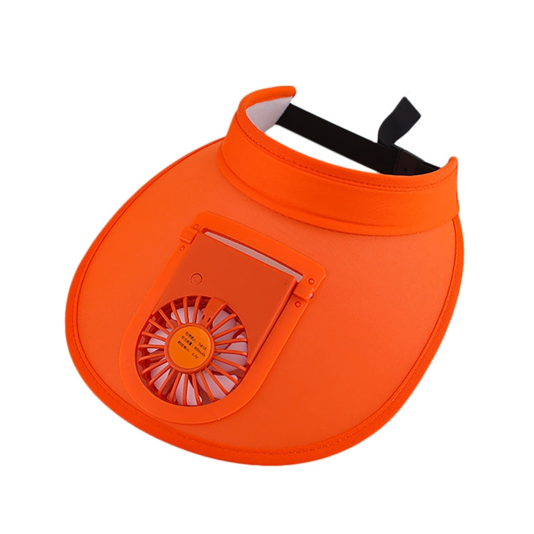 Cappello da ventilatore ricaricabile USB Parasole estivo Cappello da sole a tesa larga vuoto, Black, Sky Blue, Pink, Violet, Fluorescent Yellow, Orange Red
