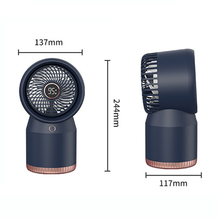 Ventilatore per la casa dell'ufficio con display digitale a LED umidificato a spruzzo, stile:, 3600mAh Rechargeable, USB Direct Plug