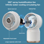 Ventilatore per la casa dell'ufficio con display digitale a LED umidificato a spruzzo, stile:, 3600mAh Rechargeable, USB Direct Plug