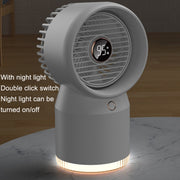 Ventilatore per la casa dell'ufficio con display digitale a LED umidificato a spruzzo, stile:, 3600mAh Rechargeable, USB Direct Plug