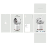 Ventilatore per la casa dell'ufficio con display digitale a LED umidificato a spruzzo, stile:, 3600mAh Rechargeable, USB Direct Plug