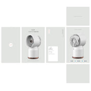 Ventilatore per la casa dell'ufficio con display digitale a LED umidificato a spruzzo, stile:, 3600mAh Rechargeable, USB Direct Plug